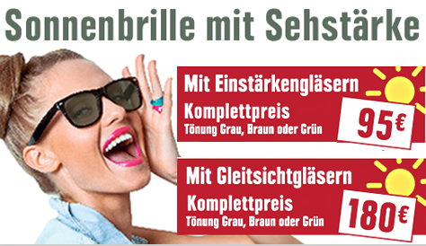 Optikhelden - Sonnenbrillen mit Sehstärke ab 95 €.